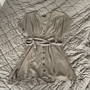 Quince Gray/green dress